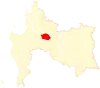 Map of Laja commune in the Bío Bío Region