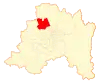 Map of Lampa commune in the Santiago Metropolitan Region