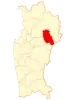 Map of Paiguano commune in the Coquimbo Region