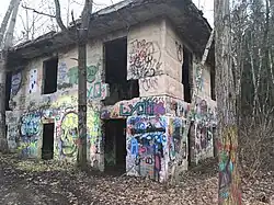 The ruins of an abandoned home in Concrete City, December 2023