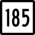 Route 185 marker