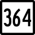 Route 364 marker