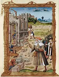 Construction site of Saint-Jacques de Compostelle (16th century)