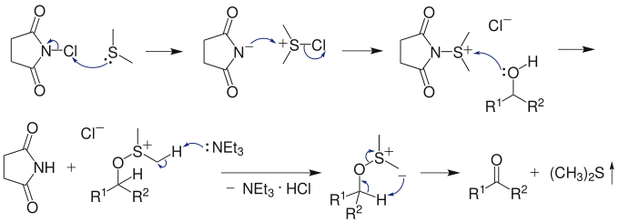 The reaction mechanism of Corey–Kim oxidation