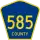 County Route 585 marker