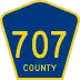 County Road 707 marker