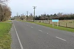 Old West Coast Road passing through Courtenay