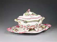 Covered tureen, Niderviller exhibited in the Birmingham Museum and Art Gallery 18th century