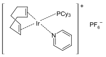 Crabtree's catalyst is a highly active catalyst featuring iridium.