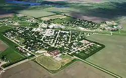 Aerial view of Craik