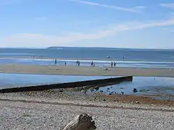 A groyne at Crescent Beach