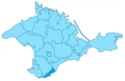 Location within Crimea