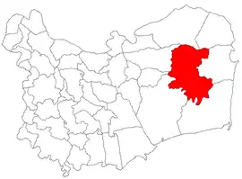 Location in Tulcea County