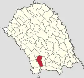 Location in Botoșani County