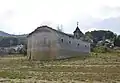 A view of the church when not submerged in water