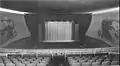 The auditorium with the original murals and drapes.