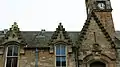 Gable dormers in the crow-stepped design