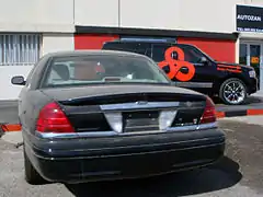 Rear, showing Mercury Marauder trunk-lid spoiler