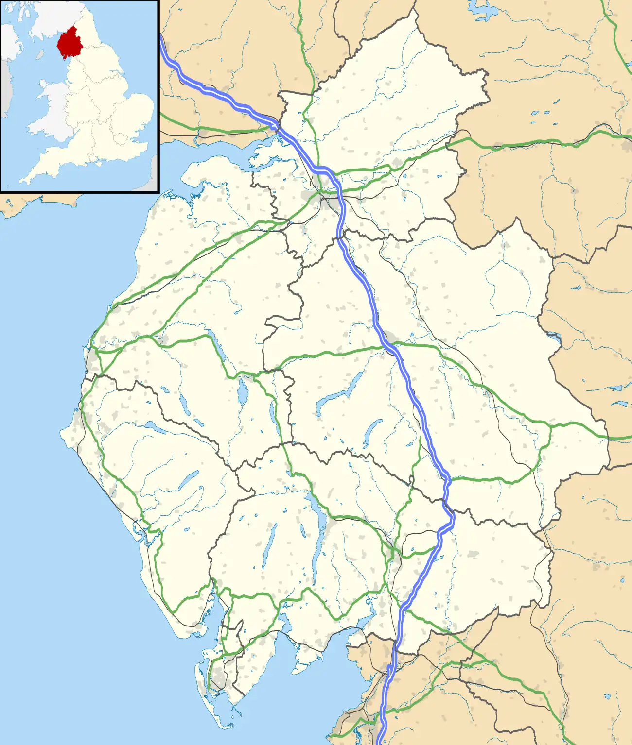 Blawith and Subberthwaite is located in Cumbria