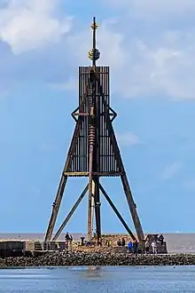 Cuxhaven's symbol and the northernmost point in Lower Saxony: the Kugelbake