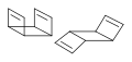 Tricyclo[4,2,0,02,5]octa-3,7-diene. The dimer of cyclobutadiene occurs as a cis isomer and a trans isomer. Both isomers convert to COT (symmetry forbidden hence stable) with a half-life of 20 minutes at 140 °C