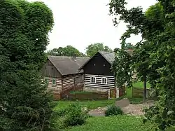 Log houses