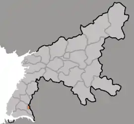 Location of Taean Ward