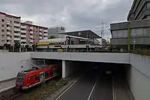 S-Bahn station "Schwalbach (Limes)" at Limes Railway