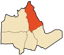 Location of Idlès commune within Tamanrasset Province