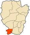 Location of Djéniane Bourezg within Naâma Province