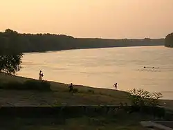 The Danube between Belene and Belene Island, Bulgaria