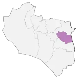 Location of Darmian County in South Khorasan province