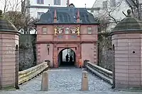 Brückenhaus and Wallbrücke seen from the North