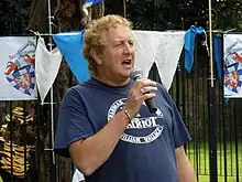 David R. Ross speaks at the Wallace Memorial Day in Elderslie