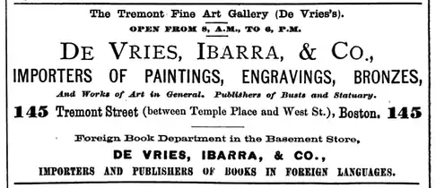 Advertisement, 1868