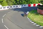 Dean Harrison at Sulby Bridge during TT practice in May 2014