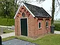 "Baarhuis" on the cemetery of Den Ham