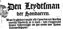 Part of the frontispiece to Den Leydtsman der Sondaren, Numan's translation of a work by Luis de Granada