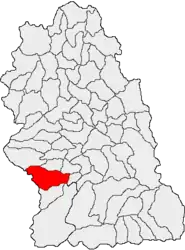 Location in Hunedoara County