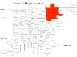 Location within the County/City of Denver, Colorado