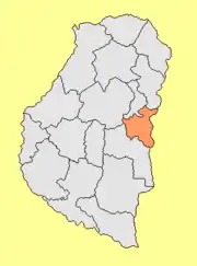 Location of Colón Department within Entre Ríos Province