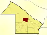 Location of Maipú Department within Chaco Province