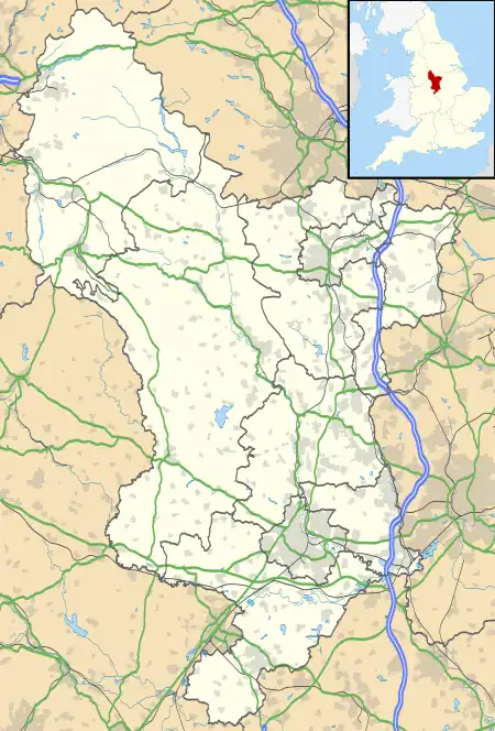 Calke is located in Derbyshire