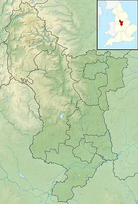 Black Hill is located in Derbyshire