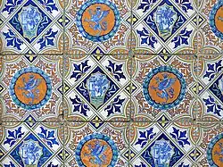 Modern tiles from Deruta.