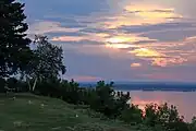 View of the St. Lawrence River from the village