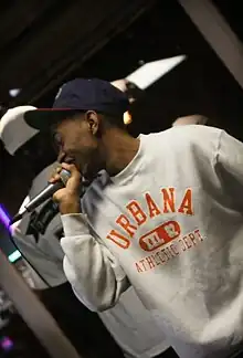 DeShay performing in 2010