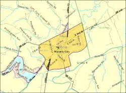 Detailed map of Waverly