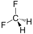 Difluoromethane-2D-skeletal