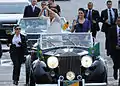 Dilma Rousseff beside her daughter Paula, en route to the Planalto Palace.